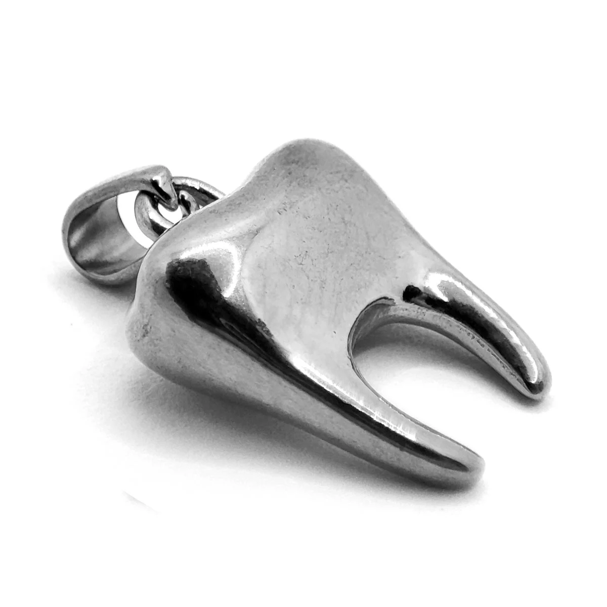 Dije Acero Inox Plateado Muela Diente Dentista Molar