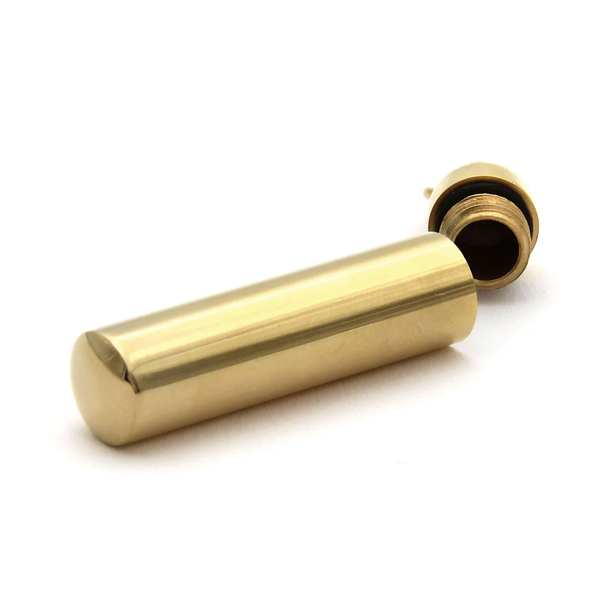 Dije Tipo Urna Cenizas Acero Dorado Cilindro 3.8cmx8mm