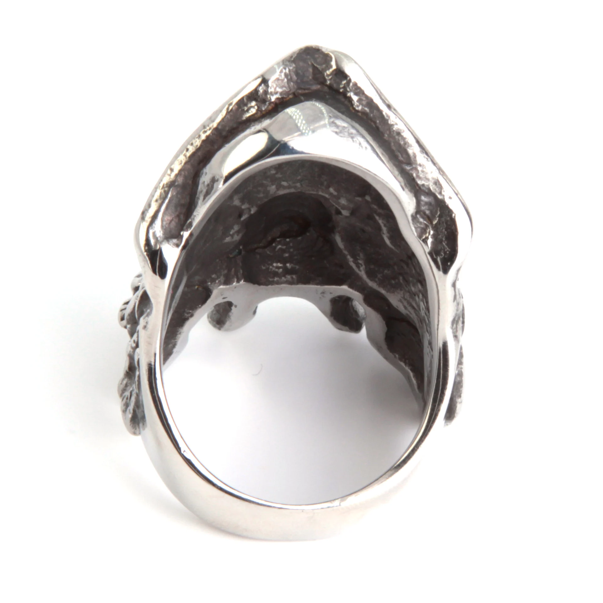 Anillo Acero Plateado Marinero Espectral Pirata Fantasma