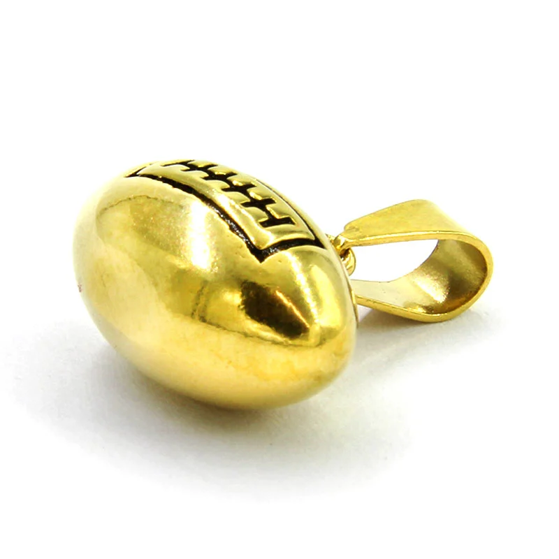 Dije Acero Inoxidable Dorado Balon Futbol Americano Bowl