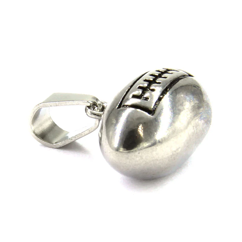 Dije Acero Inox Plateado Balon Futbol Americano Bowl