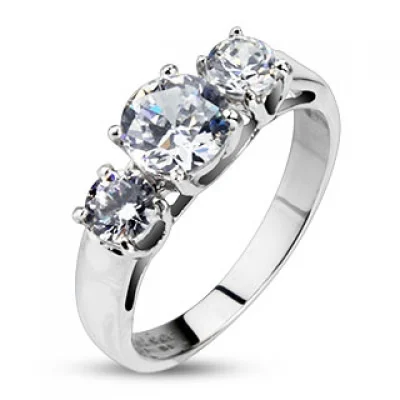 Anillo Acero Inoxidable Diseño de Compromiso Deluxe