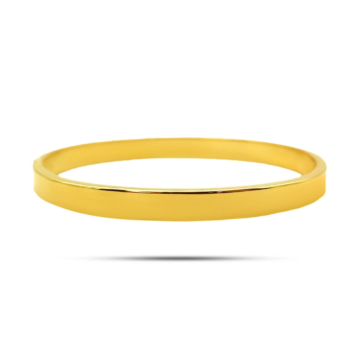 Pulsera Acero Brazalete Rigido Liso Pulido Sencillo