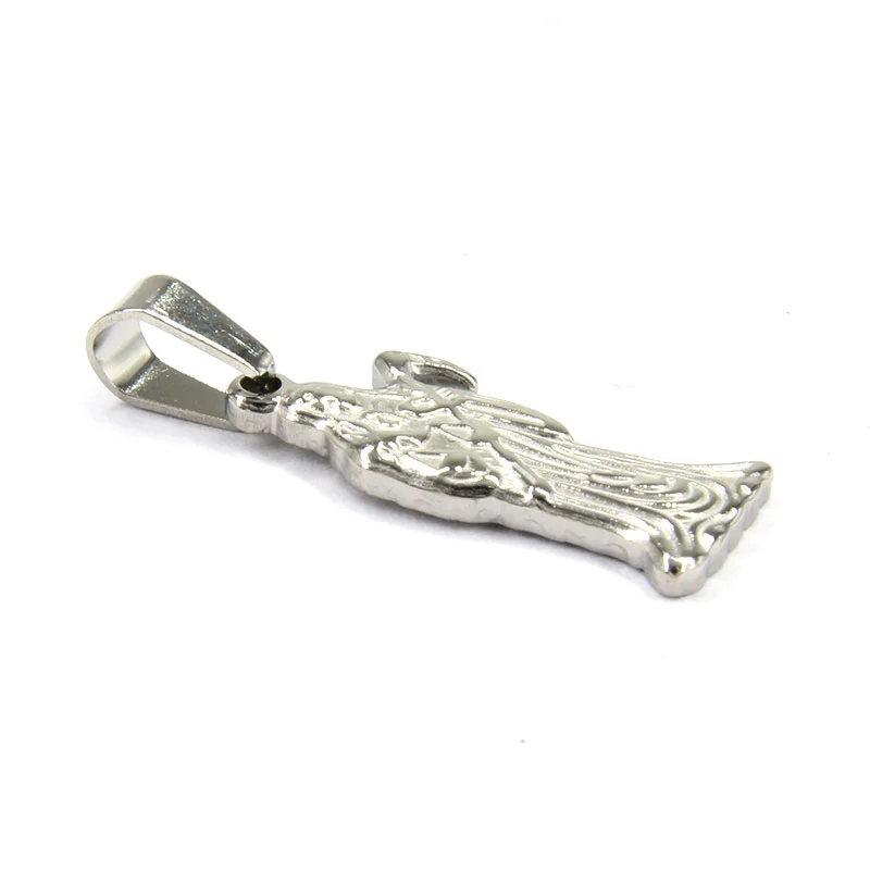 Dije Acero Inox Plateada Santa Santísima Muerte Mexicana