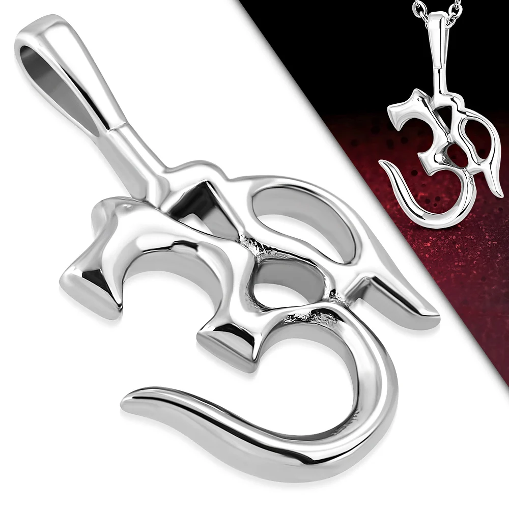Dije Acero Inox Símbolo Ohm Religión Hindú