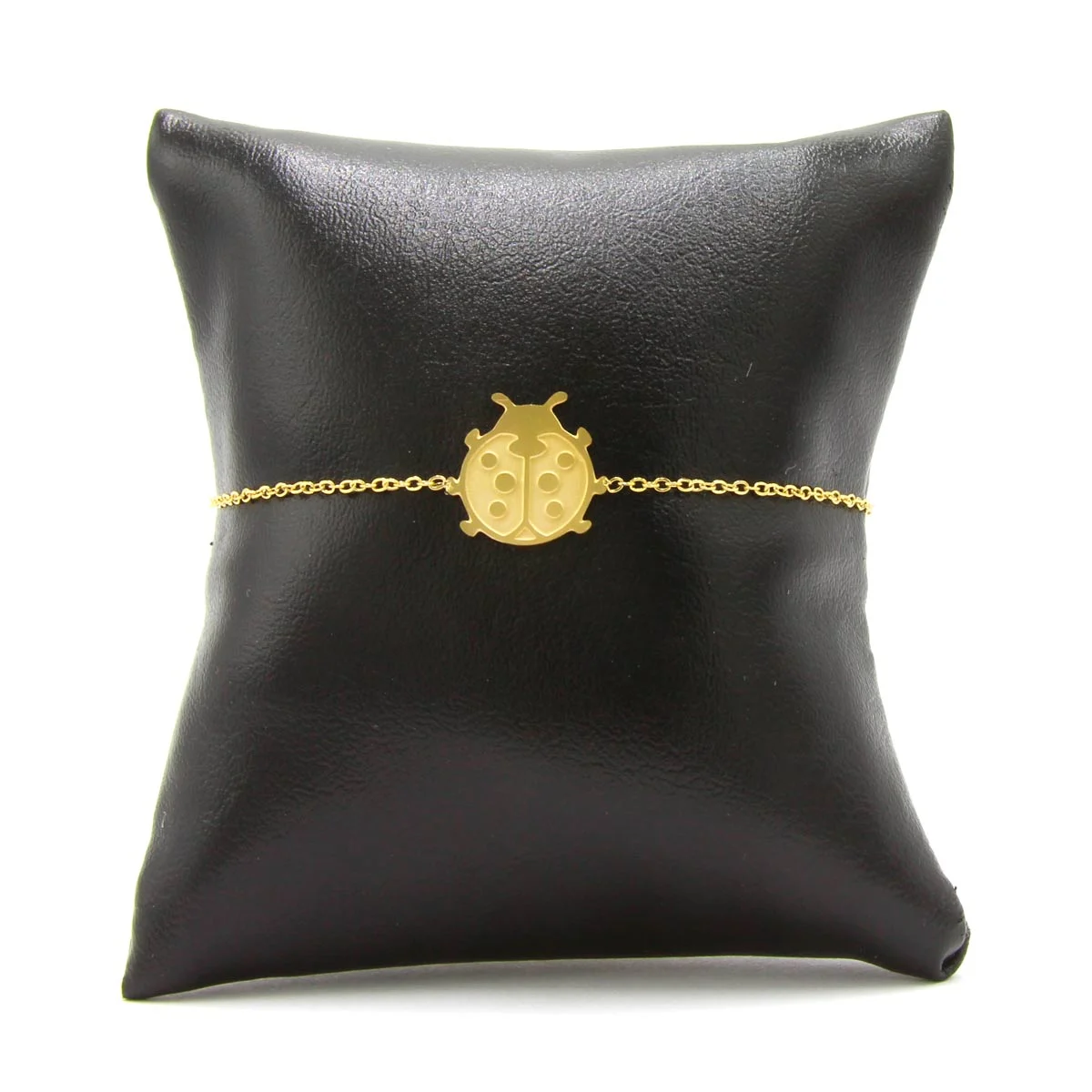 Pulsera Acero Inoxidable Dorado Catarina Mariquita