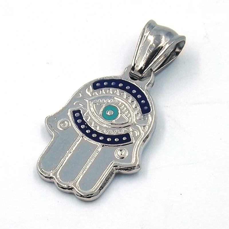 Dije de Acero Inoxidable Protección Mano de Fátima