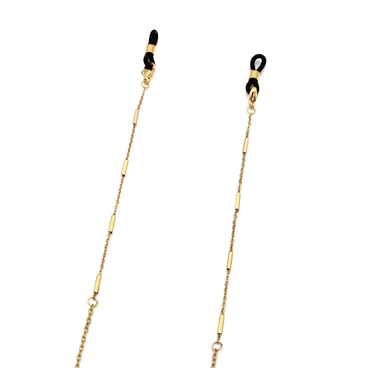 Cadena Lentes Dorado Mini Eslabon Rectangular Sencillo
