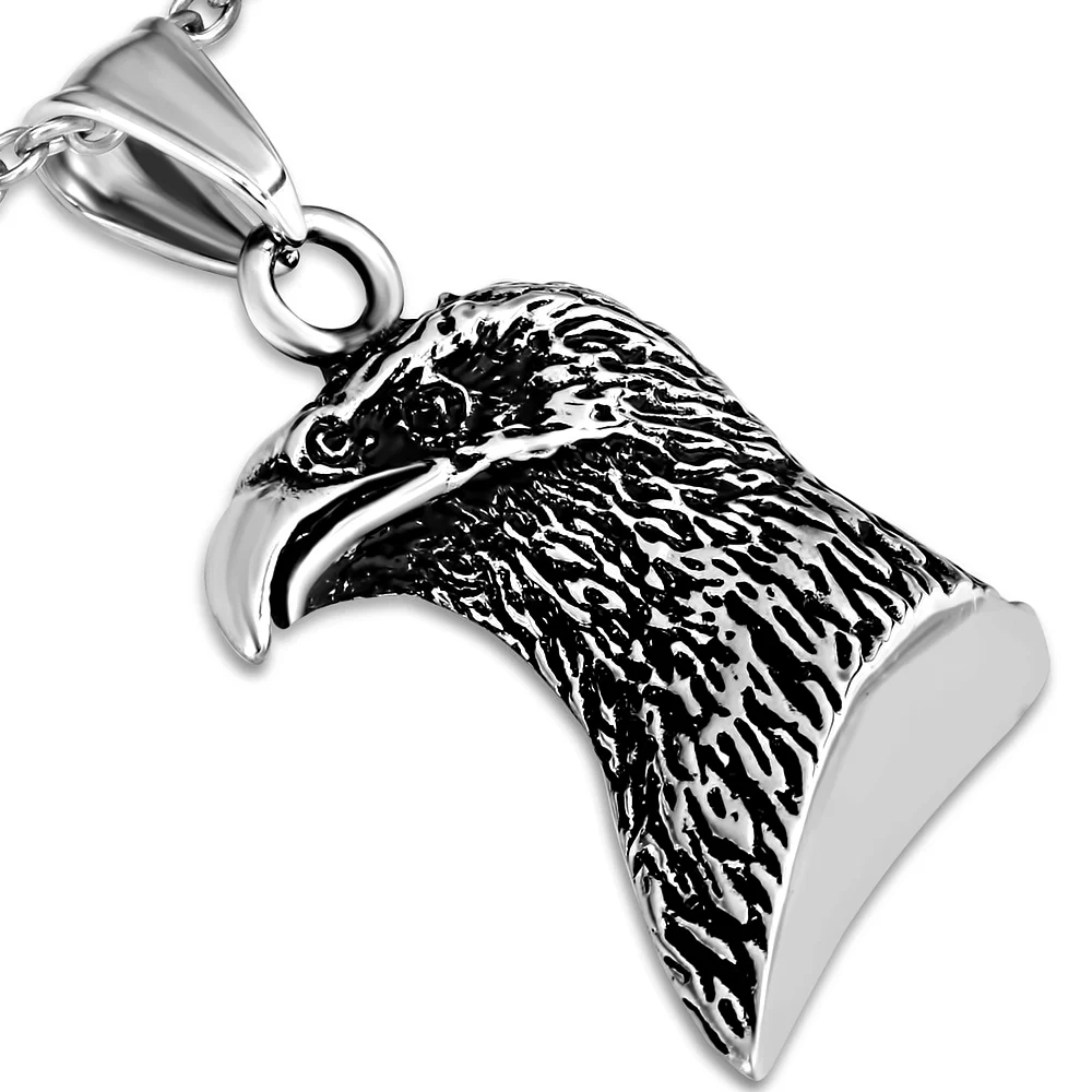 Dije de Acero Cabeza de aguila