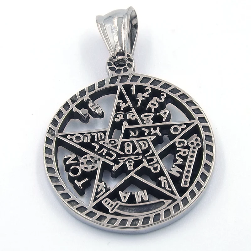 Dije Acero Tetragramaton YHWH Chico Símbolo Protector