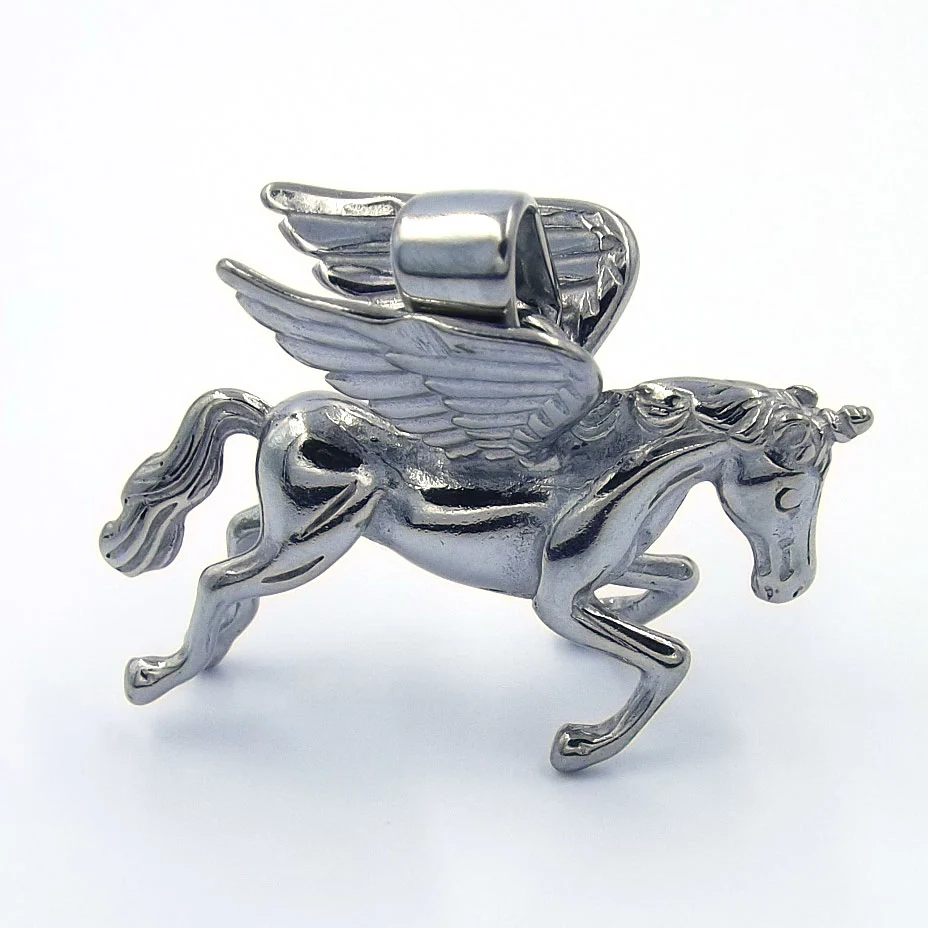 Dije Acero Inoxidable Unicornio con Alas Alicornio