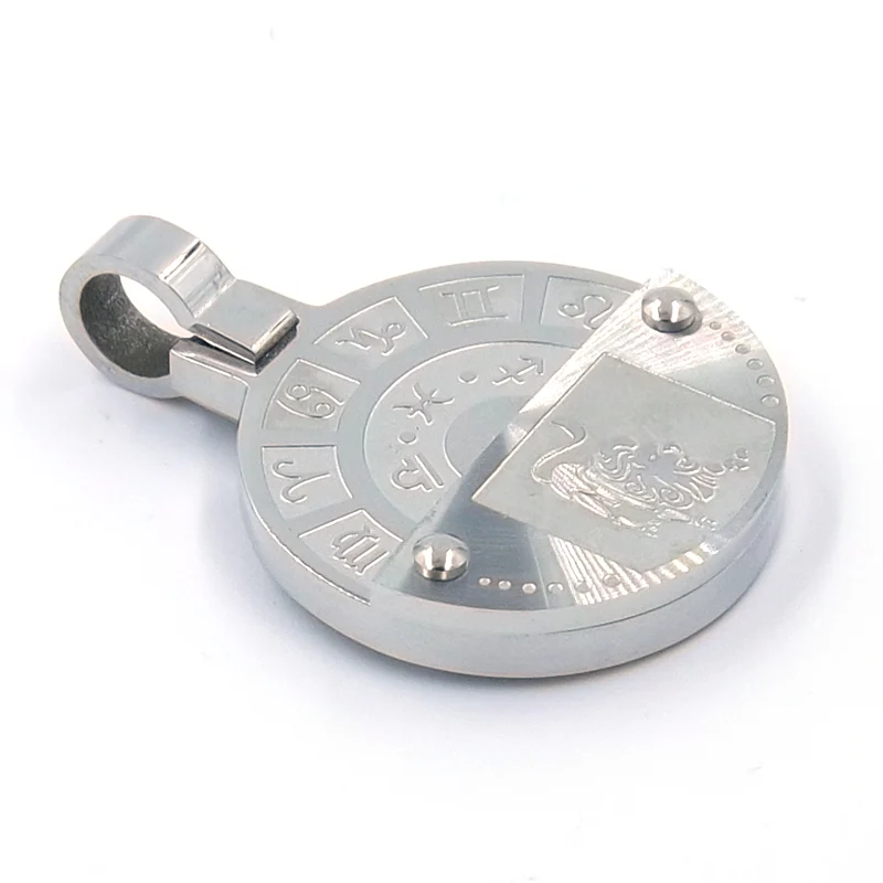 Dije de Acero Inoxidable Medalla Zodiaco Tauro