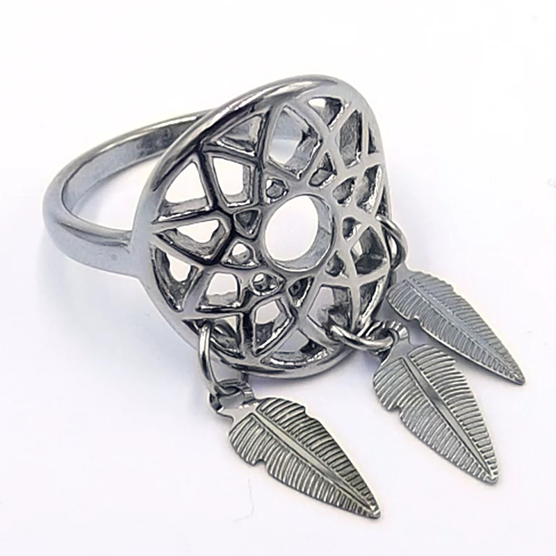 Anillo para Mujer Acero Plateado Atrapa Sueños