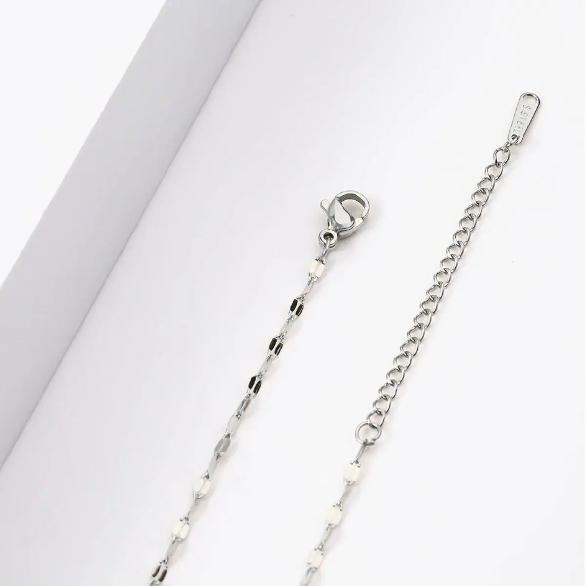 Cadena Acero Petatillo Delgada Elegante Sofisticada 2 mm
