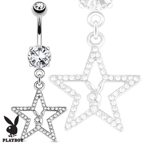 Piercing para Ombligo Playboy Original Estrella Zirconias