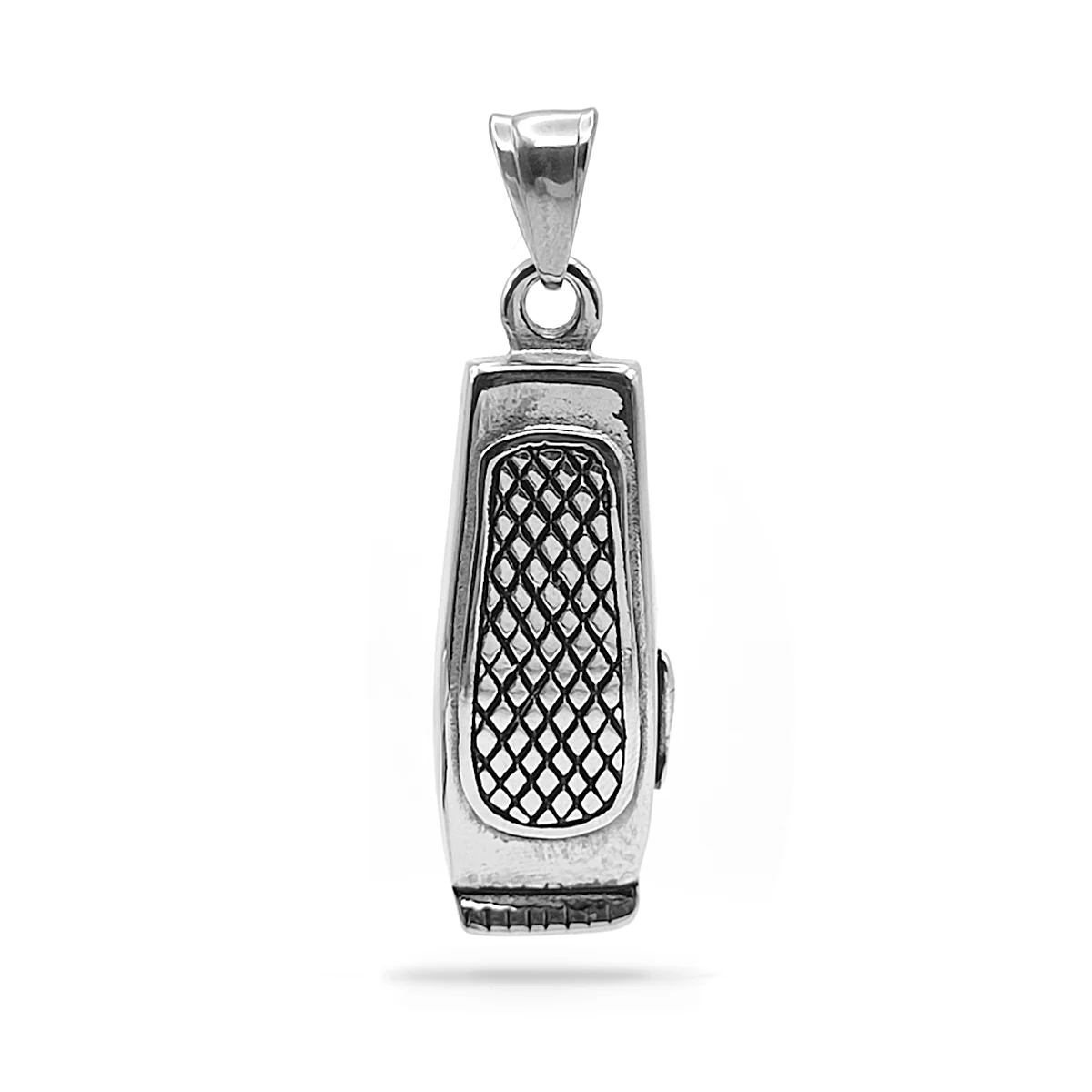Dije Acero Plateado Maquina de Barbero Clipper Barbería