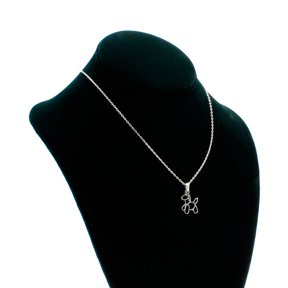 Set Joyeria Acero Plateado Unicornio Globo Fantasia