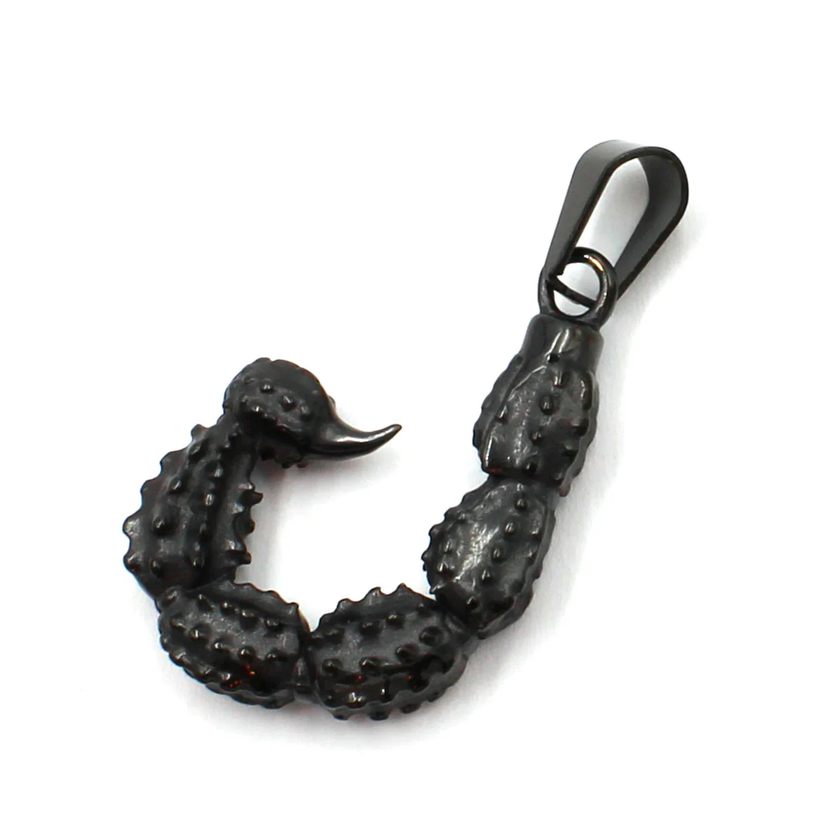 Dije Acero Inoxidable Negro Cola Escorpion