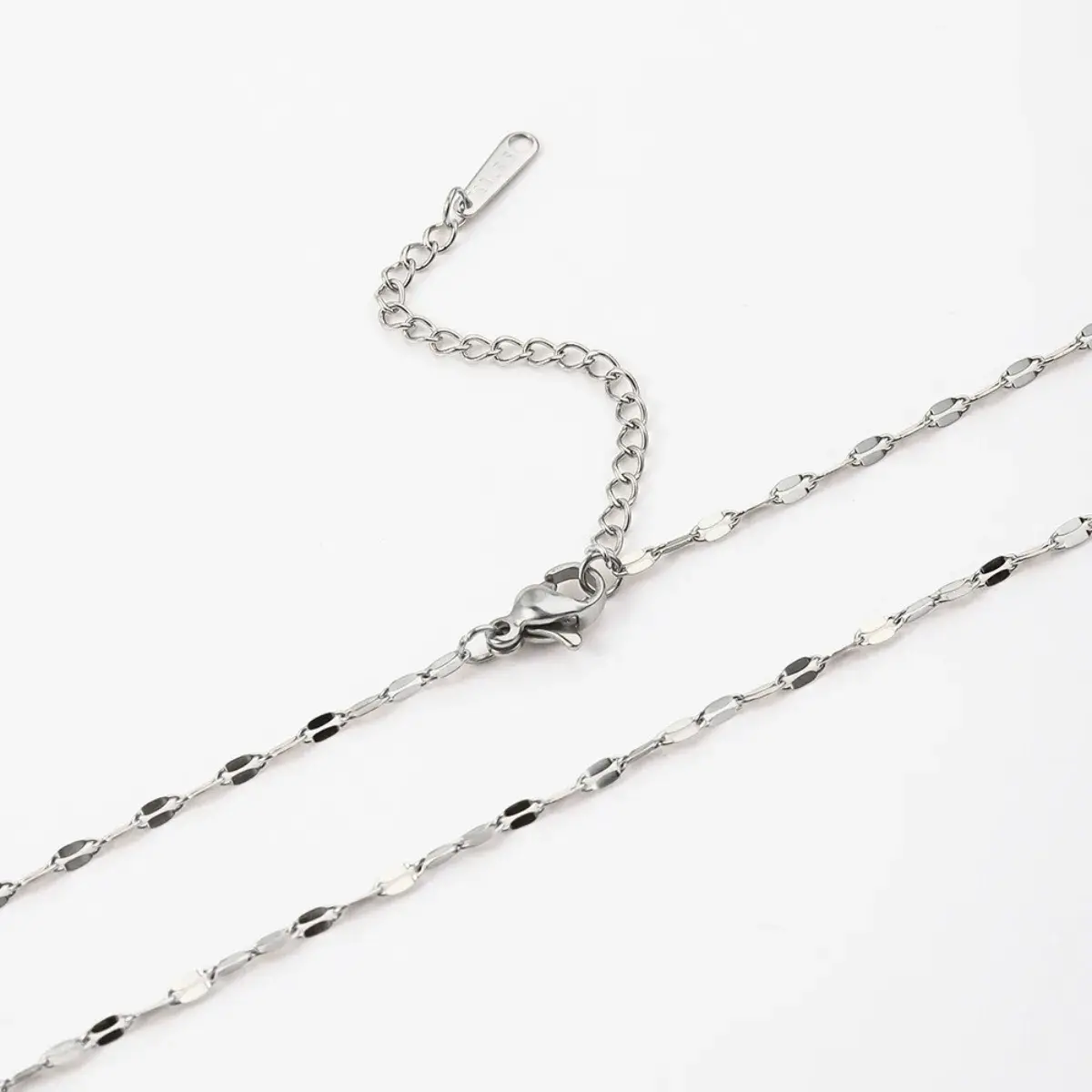 Cadena Acero Petatillo Delgada Elegante Sofisticada 2 mm