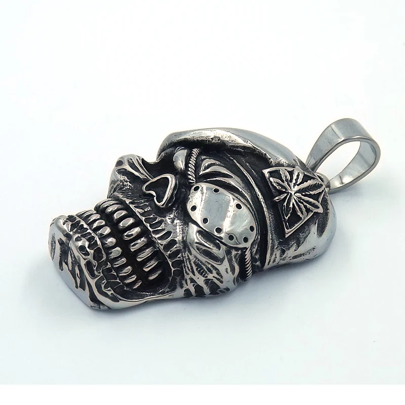 Dije Acero de Calavera Grupo Elite Mercenario