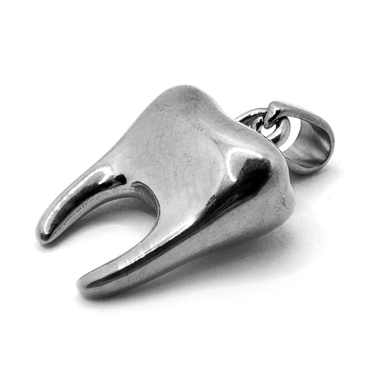 Dije Acero Inox Plateado Muela Diente Dentista Molar