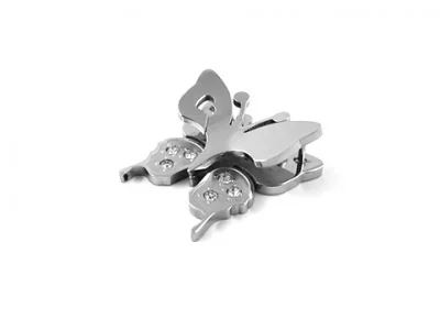 Dije de Acero Inox Diseño Mariposa de Lujo