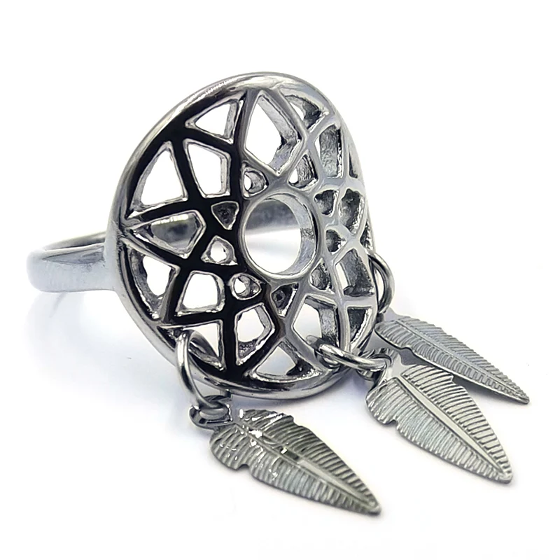 Anillo para Mujer Acero Plateado Atrapa Sueños