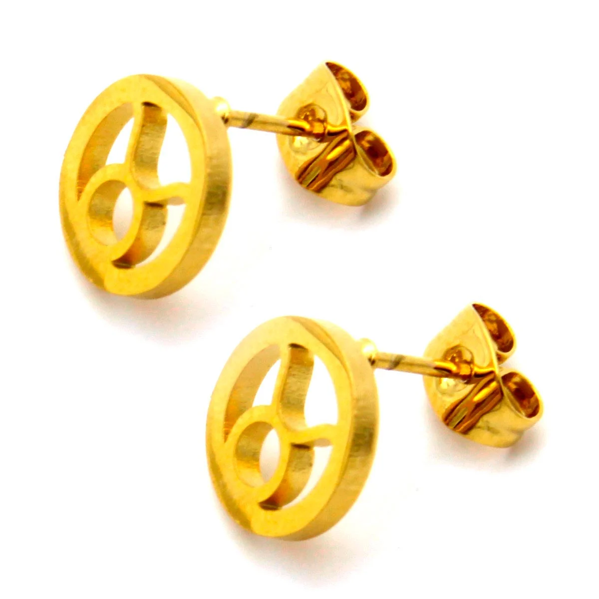 Set Joyeria Acero Dorado Signo Zodiacal Tauro Horoscopo