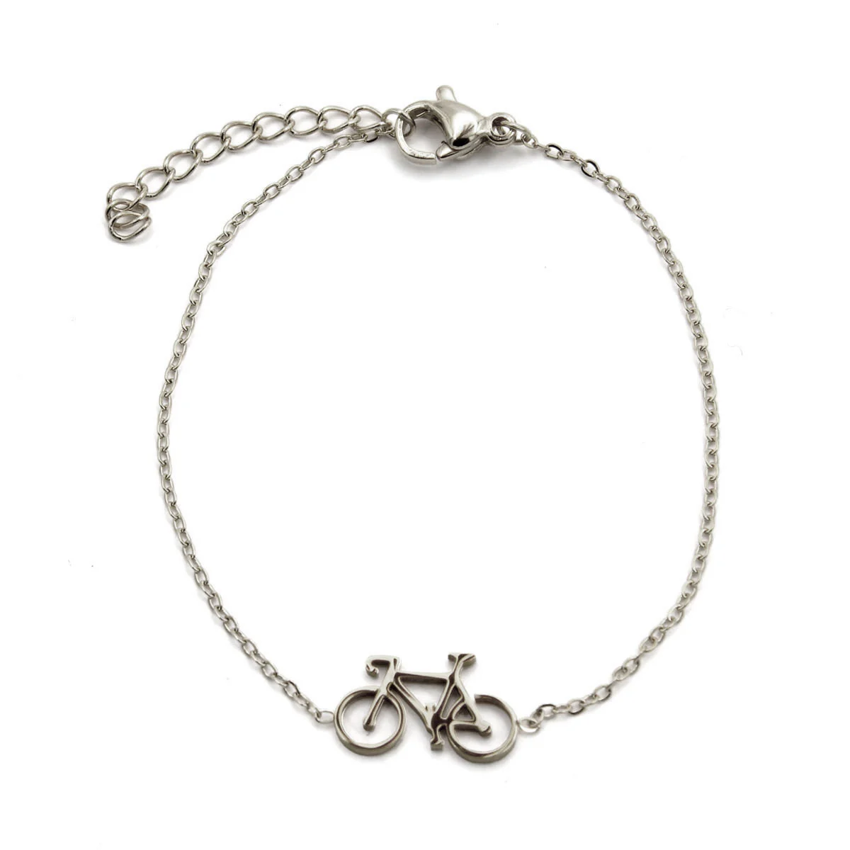 Pulsera Acero Inox Plateado Bicicleta Montaña Ciclismo